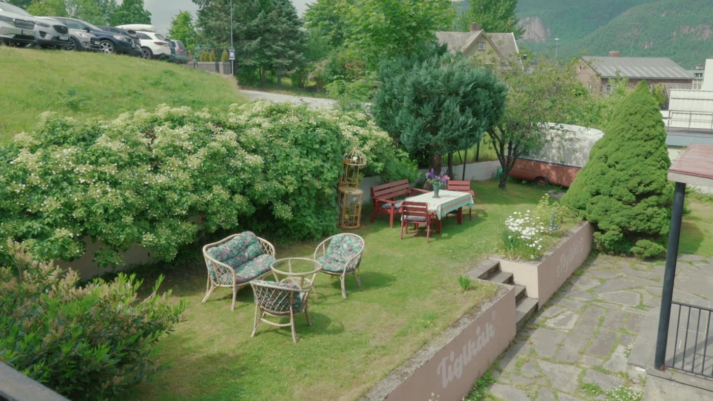 The garden terrace